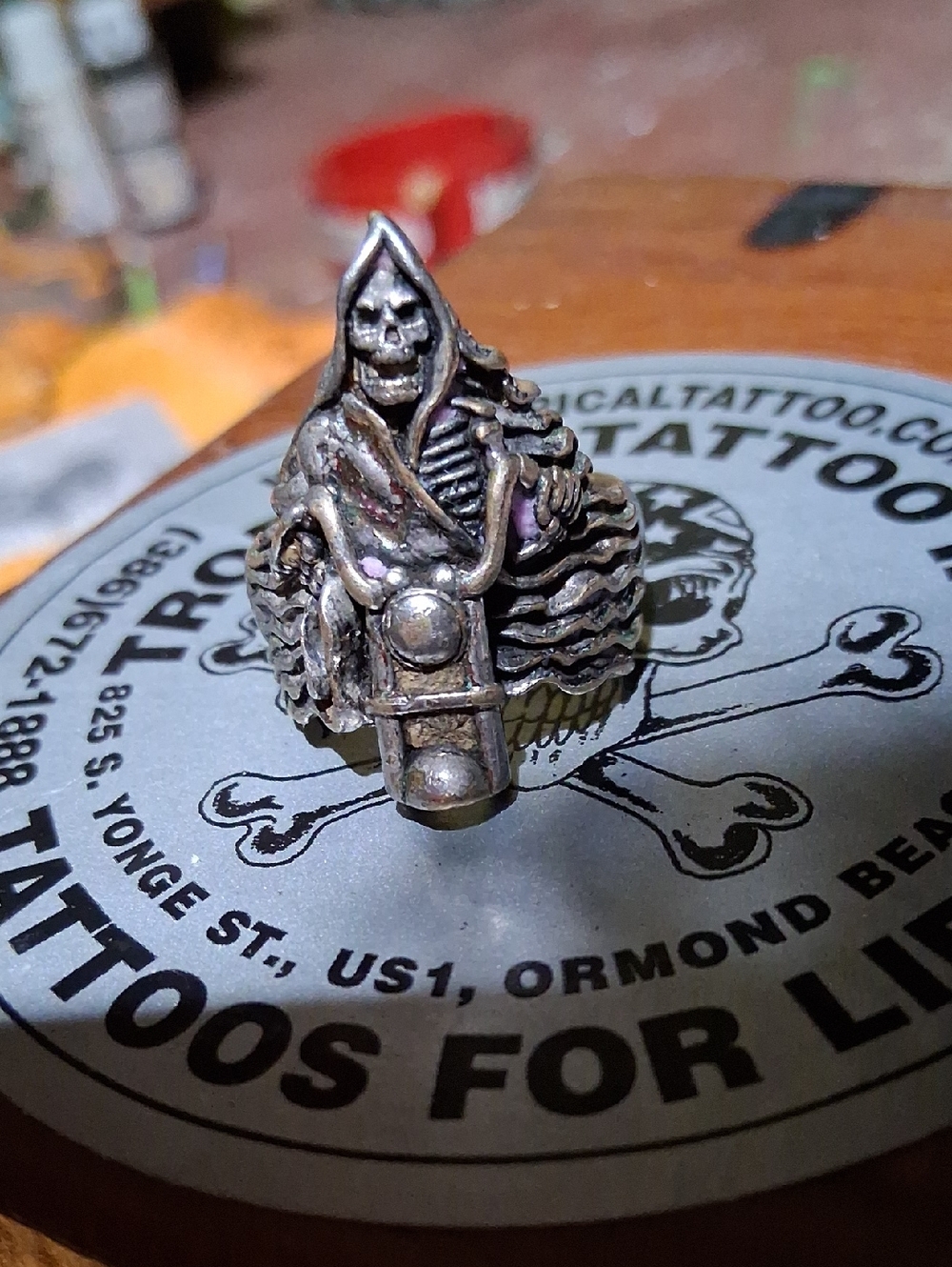 Skeleton Riding A Harley - Picture 2 of 5